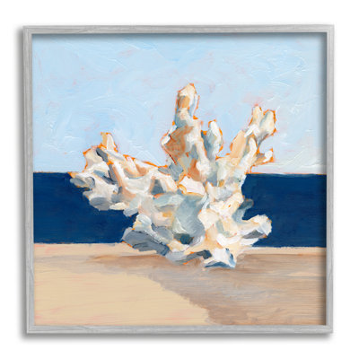 «Beachcrest Home ™», peinture nautique encadrée de giclée par Ethan Harper