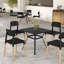 Ensemble de 4 chaises d'appoint modernes avec dossier ergonomique pour la salle à manger-1969670360