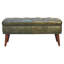 Deyana Genuine Leather Upholstered Bench