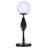 Tikva 1 Light Table Lamp With Matte Black Finish And White Shade