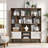Transmit 59" Bookcase With Sliding Doors In Walnut-108574830