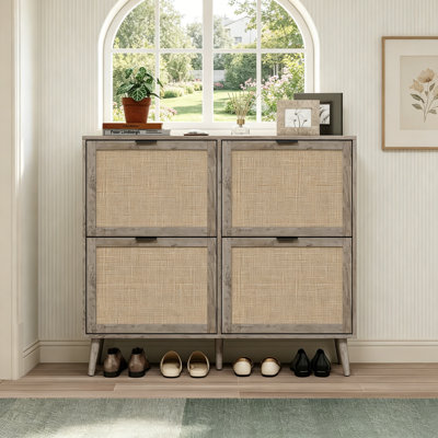24 Pair Shoe Storage Cabinet