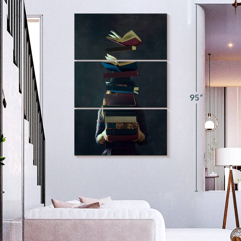 Senne Girl Reading, H 74 po x l 48 po