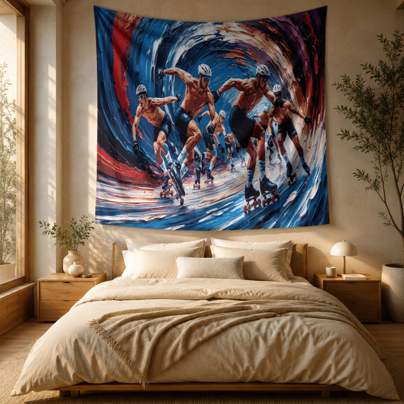 Tapisserie murale Sports, 51 po x 60 po