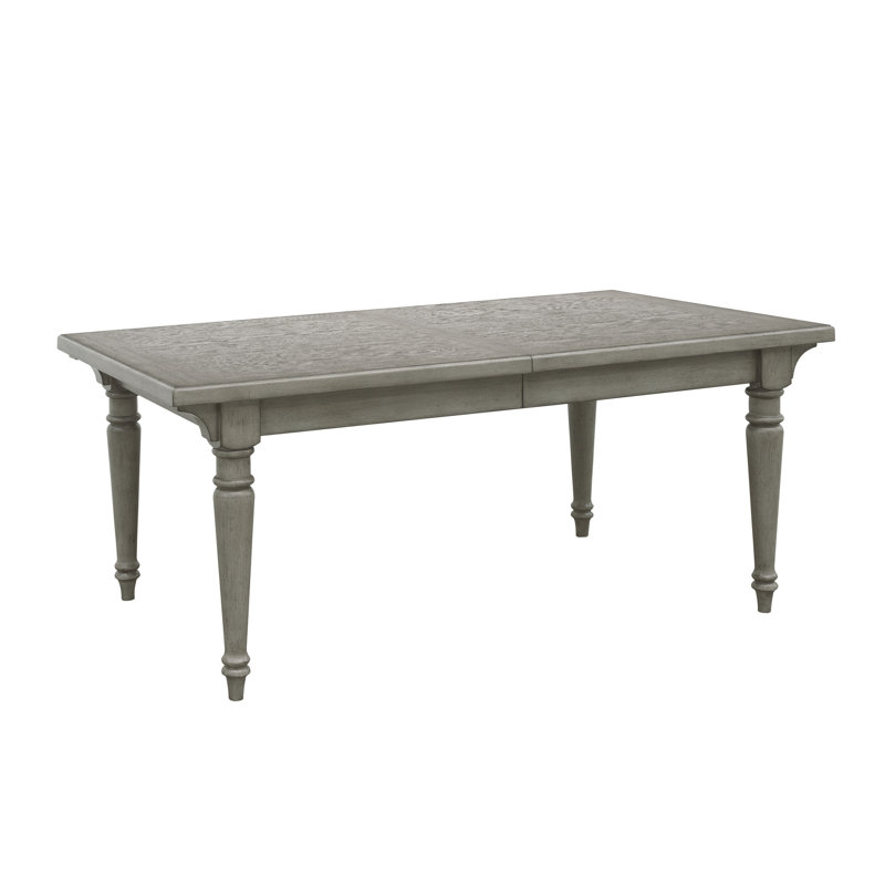 Gray Oak Extendable Farmhouse Dining Table