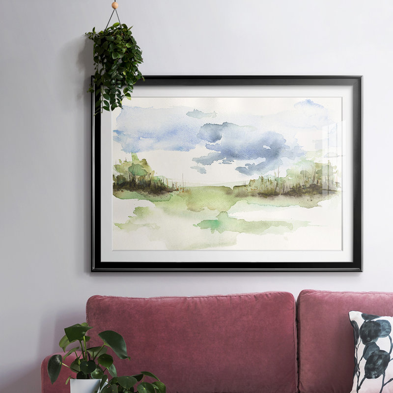 «Brush Thickets I», impression sur papier, Noir, H 30 po x l 44 po x P 1,5 po