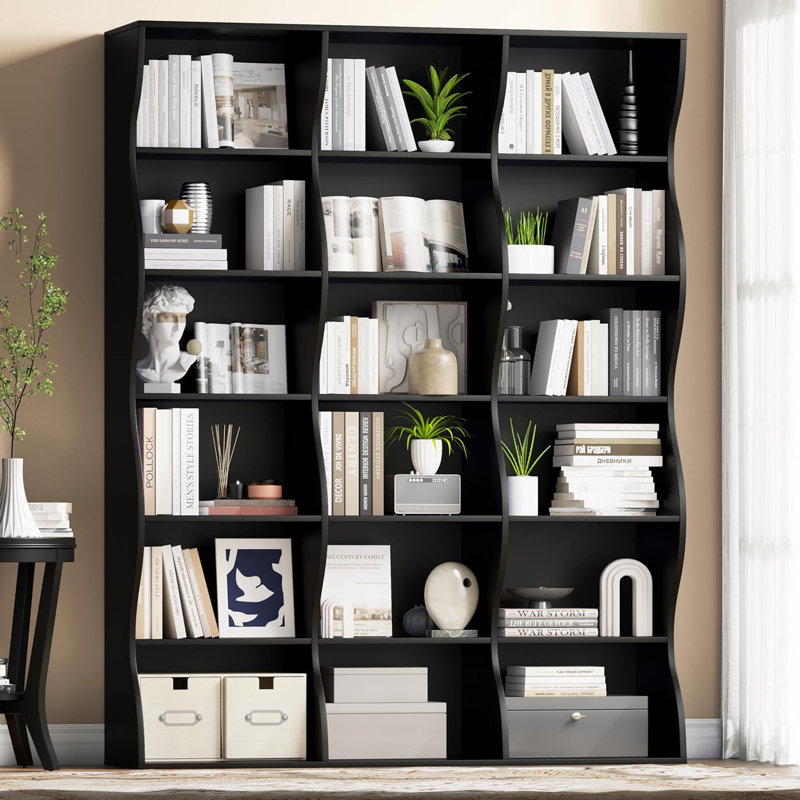 180cm H x 120cm W Bookcase, Black