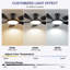 Ventilateurs de plafond 48 "avec lumières