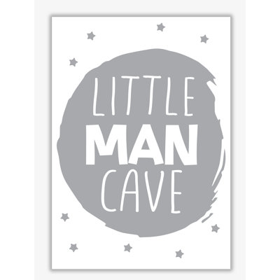 Little Man Cave Circle - Print