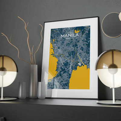 Manille, carte de la ville, impression