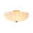 3-Light Opal Pleated Glass Semi-Flush Mount-931258420-931258422