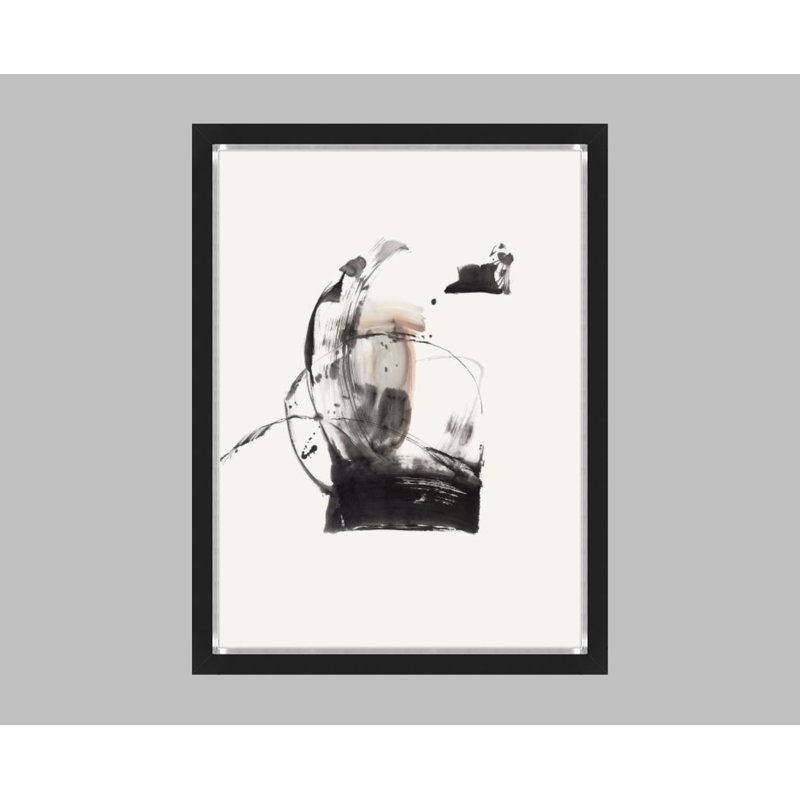 Mono Portion II Painting by FORM Design Studio, Glass Coat, 32" H x 24" W x 1.5" D
