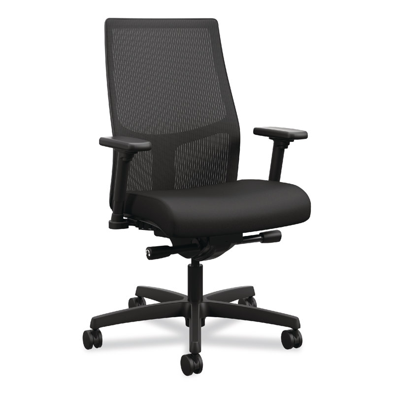 Black Mesh Adjustable Swivel Task Office Chair