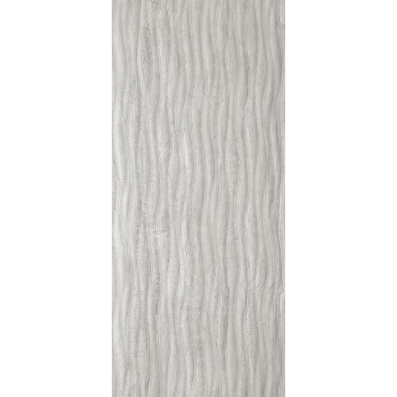 Carrelage en porcelaine Travertino Grisseo Wavy