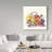 'Watermelon and Fruit Basket' Acrylic Painting Print on Wrapped Canvas-31878755