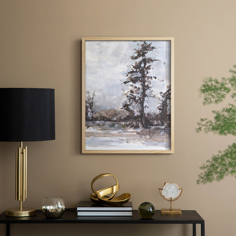 «Vintage Tree Moment II», reproduction encadrée - bois massif, H 15 po x l 12 po