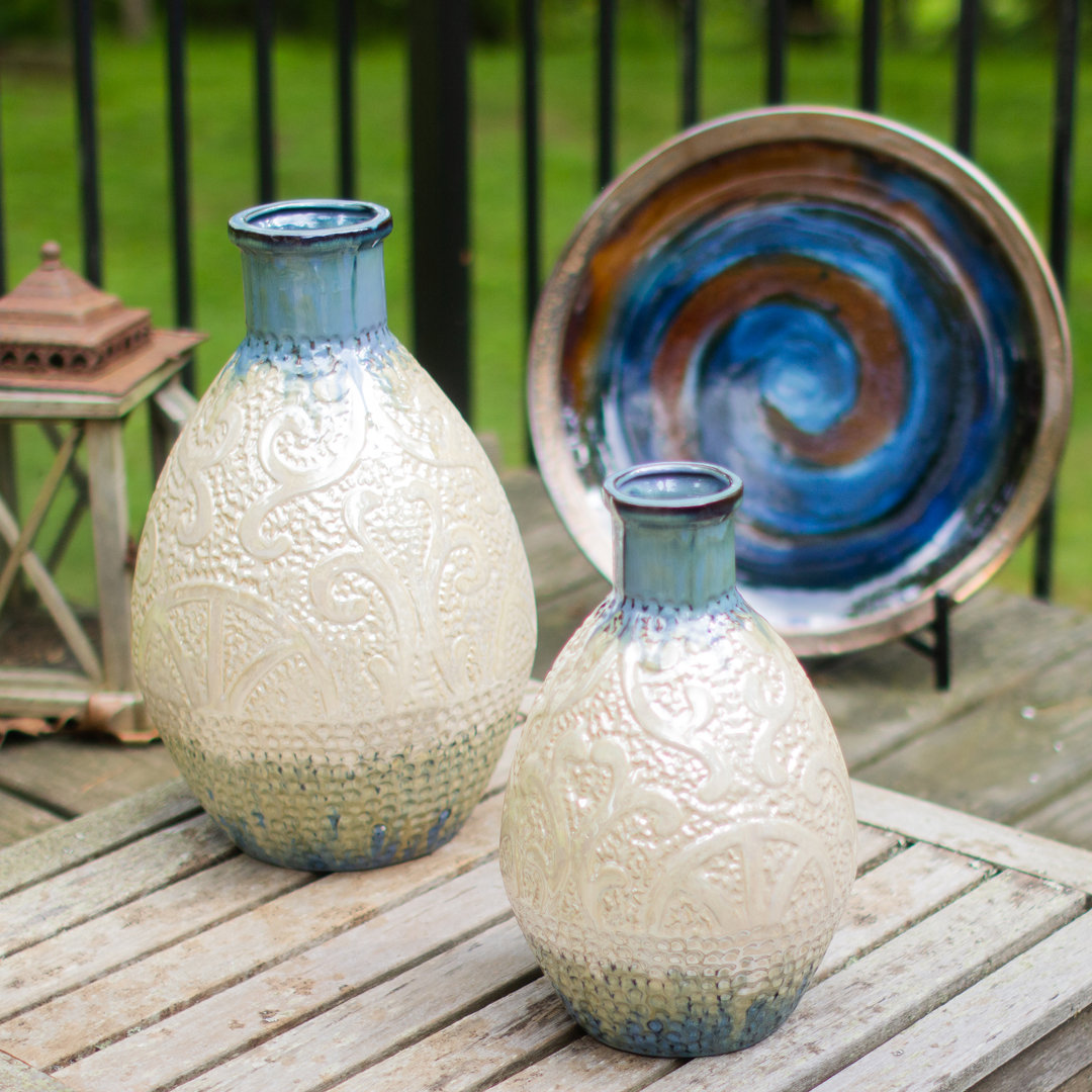 Seaborne Reactive Glaze Decorative Vase Euro Ceramica 