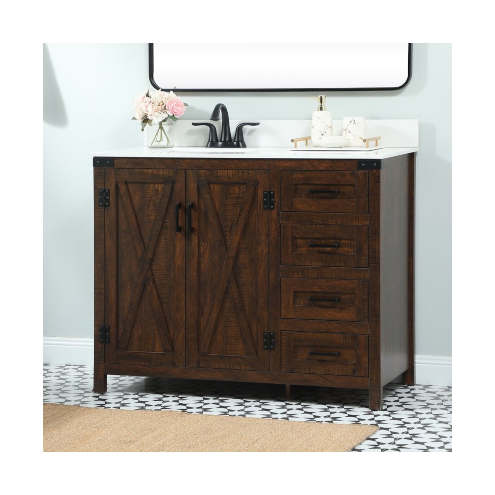 Slayton 42'' Single Bathroom Vanity, Expresso