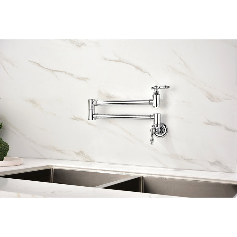 Pot Filler Faucet Wall Mount, Chrome