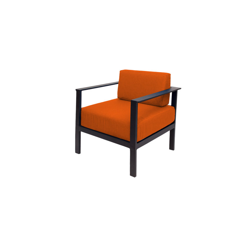 Fauteuil Belmar, Orange clair