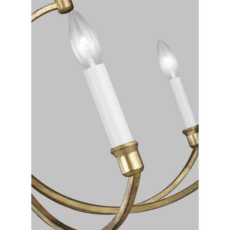 Westerly 12 - Light Chandelier, Antique Gild, 30" H x 29.375" W x 29.375" D