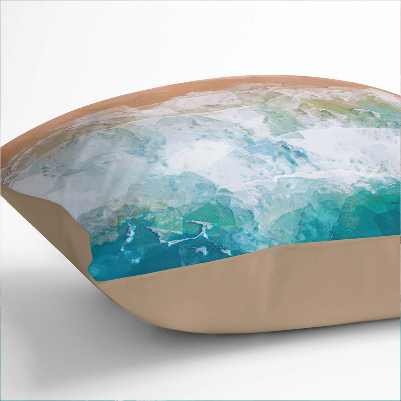 Square Throw Cushion, 40cm H x 40cm W x 15cm D, Stone