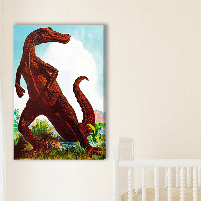 Dinosaur - Graphic Art on Canvas