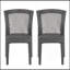 Chaises d'extérieur polyvalentes empilables avec matériaux durables et design élégant, ensemble de 2