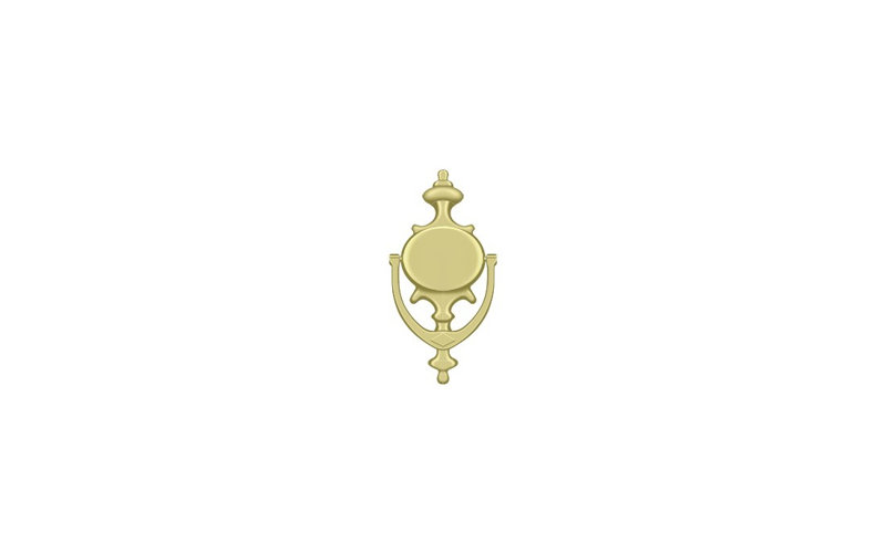Door Knocker, Polished Brass