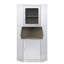 Armoire en aluminium avec 1 tablette, offrant un rangement efficace et une étagère esthétique à 2 portes pour ranger