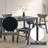 Briar Black Finish Dining Table