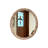 Vintage Rustic Round Wall Mirror – 23.62" X 23.62" Distressed Wood Frame With Rivet Detail, Decorative Hanging Mirror For Bathroom, Bedroom, Entryway