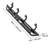 6-Inch Side Steps for 2022-2025 Toyota Tundra CrewMax Cab, Black Carbon Steel Running Boards, 550 lbs Load Capacity, Durable Non-Slip Design with Corrosion-Resistant Coating