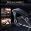 Ergonomic Game Chair with Massage Lumbar Support and Footrest Swivel-74712719