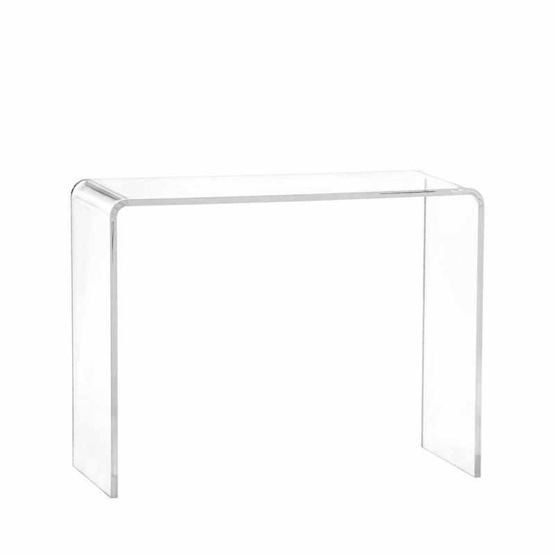 Arnt 70cm Glass Top Console Table
