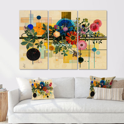 Tavion - ensemble de décorations murales modernes florales