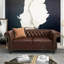 Causeuse Chesterfield à accoudoirs roulés 62 po Oma-14428068