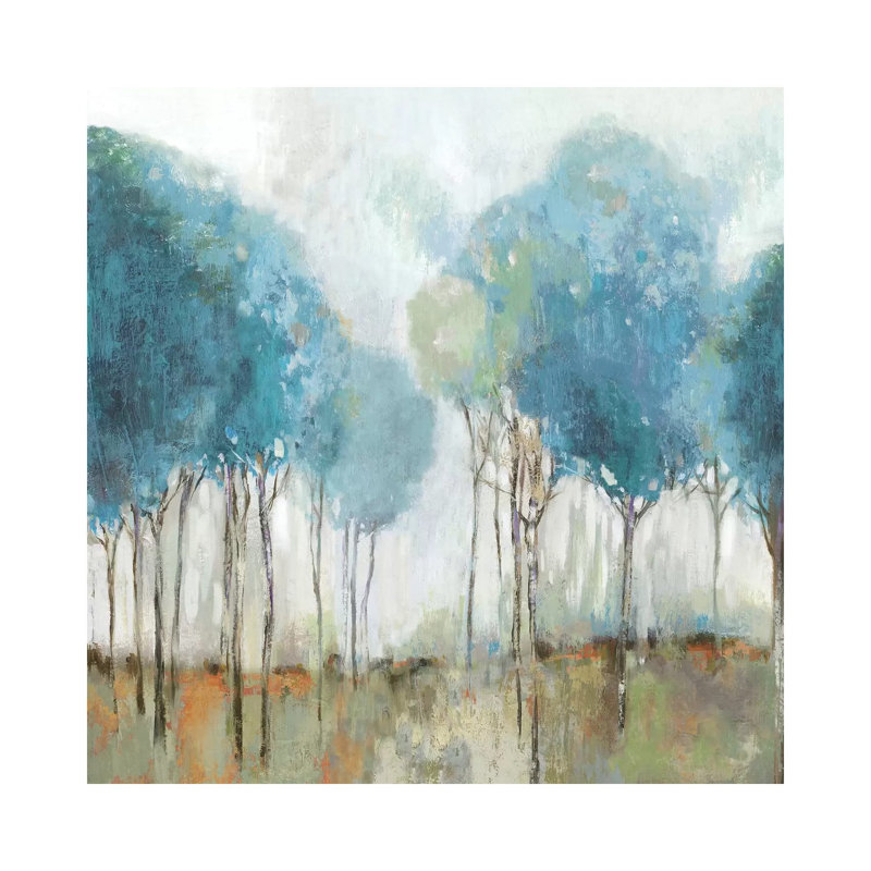 «Misty Meadow II» par Allison Pearce - reproduction d'art, H 26 po x l 26 po x P 1,5 po, Toile tendue, Pas de tapis