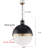 Luminaire suspendu sphère 1 lumière DEL Glaser