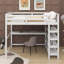 Lit mezzanine double avec tablettes et bureau-1835368698