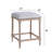 26'' Rustic Acacia Wood Counter Stools With Foam-Padded Seat And Open Airy Backless Design-118026640