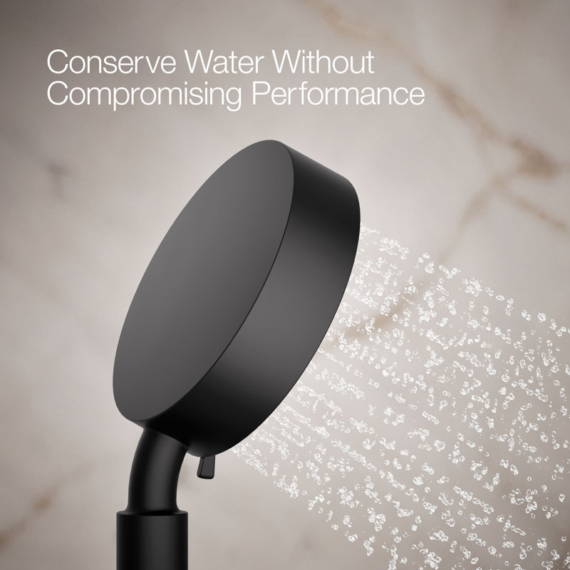Purist® 2.5 GPM Multifunction Handheld Shower Head with Katalyst Air-Induction Technology, Matte Black, 1.75 GPM