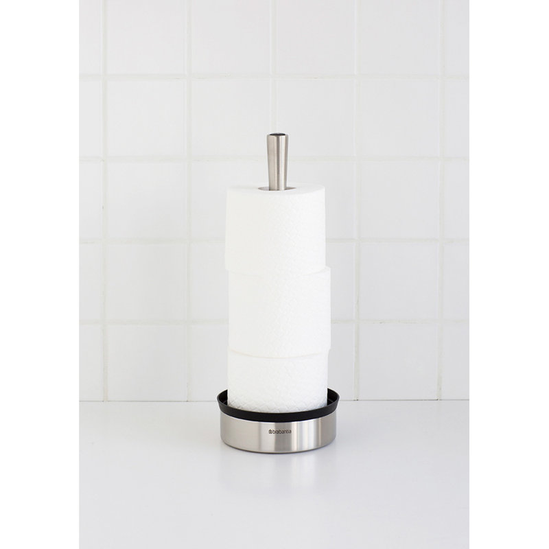 Brabantia Profile Toilet Roll Dispenser, Matt Steel