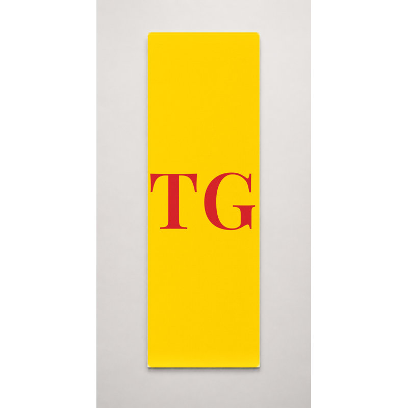 Tableau mural de luxe avec monogramme diamant et drapeau mondial du Togo — Vert Jaune Rouge — Grande toile, H 30 po x l 10 po