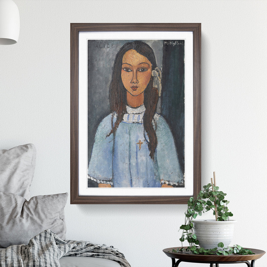 Alice by Amedeo Modigliani - Framed Print