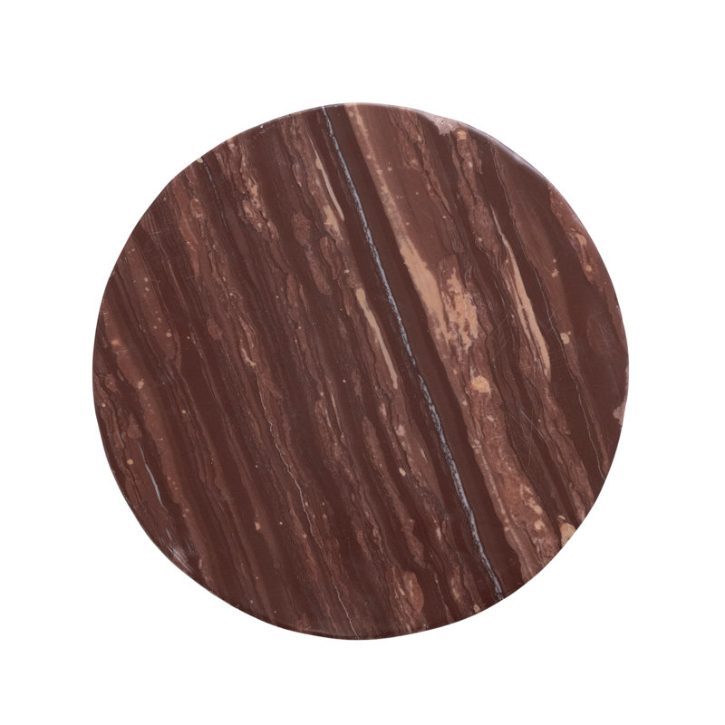 Planche à fromage ronde chocolat et marbre