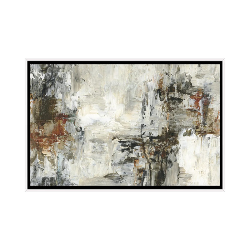 Iron Oxide III - reproduction d'art murale encadrée, H 40 po x l 60 po, Reproduction encadrée sans passe-partout, Blanc