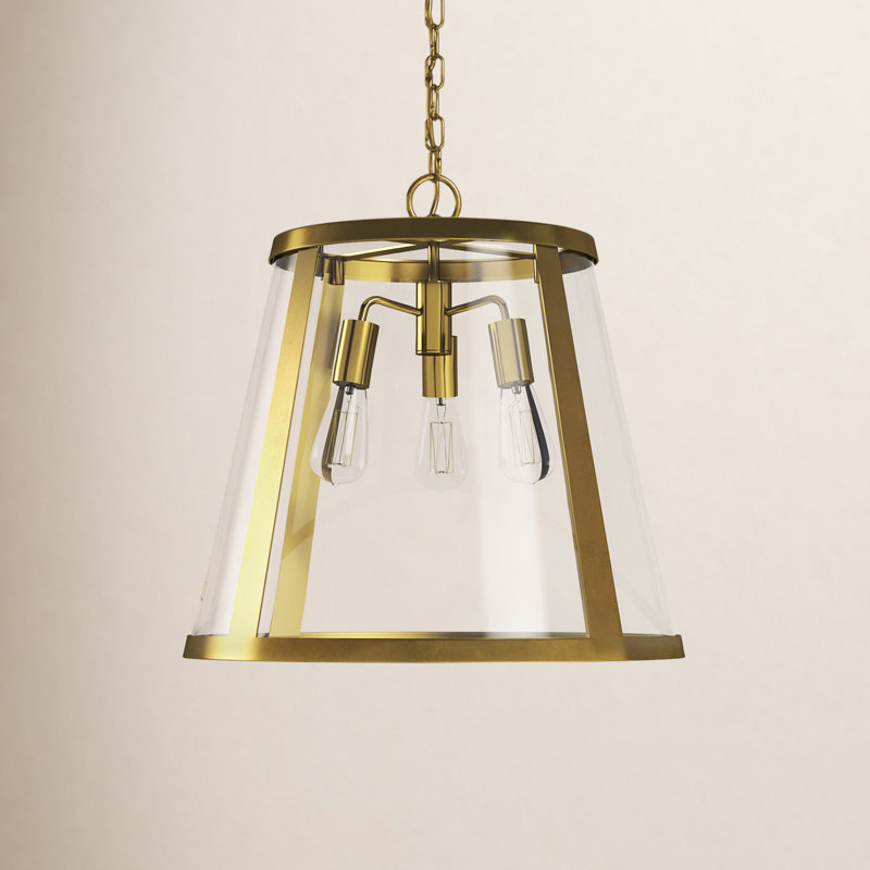 Harrow 3 - Light Pendant, Burnished Brass
