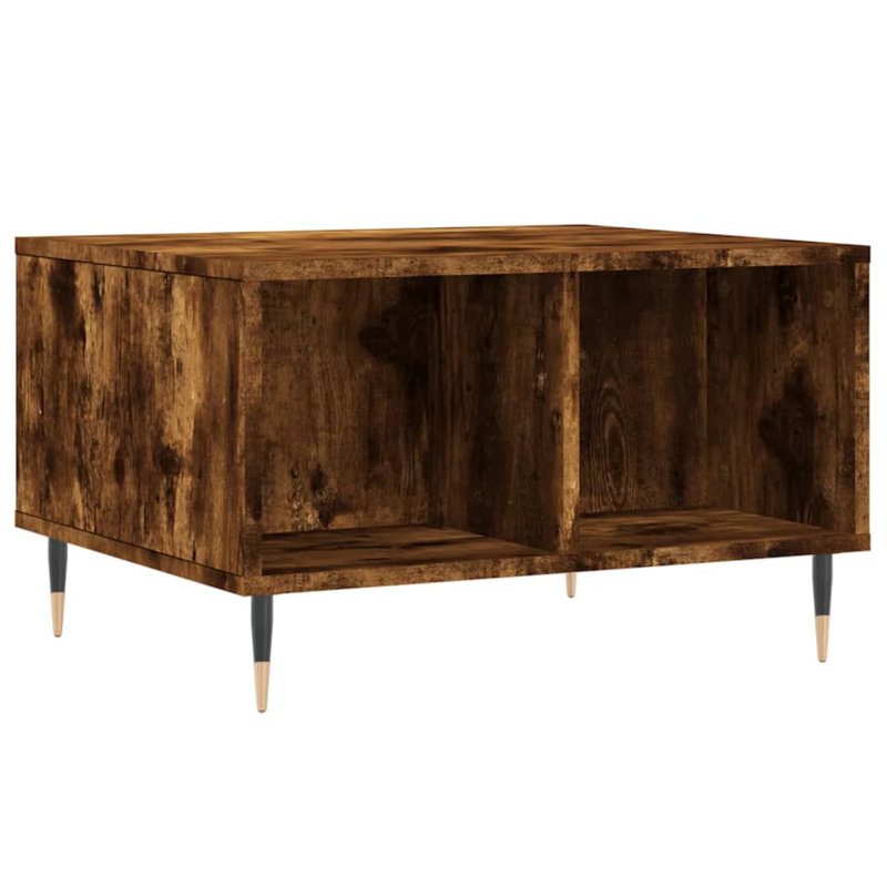 Miria Coffee Table with Storage, Smoked Oak
