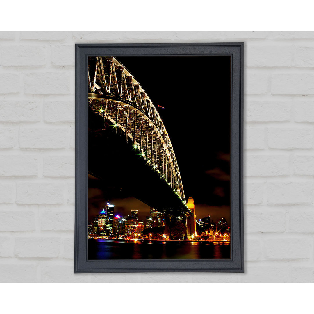 Sydney Harbour Bridge Brown Nights - Einzelner Bilderrahmen Kunstdrucke